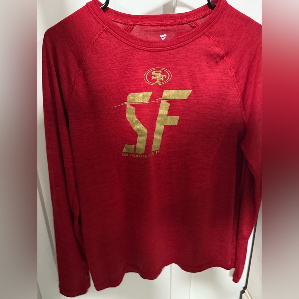 Fanatics Red and Gold Women's Top Jersey